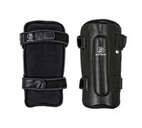 Protège-Tibias Deluxe en Cuir - Krav maga - Noir - Taille M
