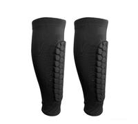Protège-Tibias Elite Sport - Structure en Nid d'abeille Anti-Choc, Conçus pour Un Ajustement Parfait (Ski, Football) (Noir,XL)