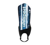 uhlsport Mixte Lite Plus Enfants Adultes Prot ge tibias Football Design l ger avec coque rigide de protection et protecti, bleu marine/cyan, XXS EU