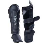 Protège-tibias et cou de pied boxe Thaï Kwon Tough Noir S