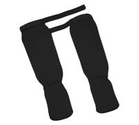 Protège-tibias et cou-de-pied pour homme et femme - Pour boxe, entraînement, boxe et arts martiaux - Noir - Taille S