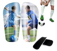 Protège-Tibias Personnalisés Football, avec Votre Image/Texte/Logo, Légers, Résistants et Confortables, Protège-Tibias Résistants aux Chocs pour Enfants et Adultes, Cadeau pour Footballeurs