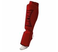 Metal Boxe Protège-tibias et pieds MB153LR – mousse EVA, scratch, lavable – Rouge L