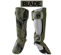 Protège-tibias + pied MMA Metal Boxe Blade Vert XS