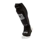 Protège tibias/pieds coton de kickboxing/fullcontact Montana MK 60 Noir XS