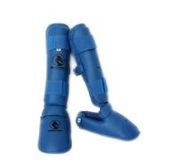 Protège-Tibias & Pieds de karaté Bleus FFK (XL)
