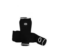 Protège-Tibias & Pieds en Coton Souple Noir M