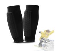 Protège-tibias pour adultes et adolescents - Coussinets de protection en mousse EVA respirante, leggings élastiques anti-collision