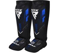 Protège-tibias RDX approuvés IMMAF pour MMA, Muay Thai, entraînement, sparring, homme femme, Bleu, M L