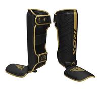 Protège-tibias RDX en cuir Maya pour MMA, Muay Thai, boxe, BJJ, arts martiaux, entraînement, sparring, Doree, S+ XL