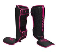 Protège-tibias RDX en cuir Maya pour MMA, Muay Thai, boxe, BJJ, arts martiaux, entraînement, sparring, Rosa, L L