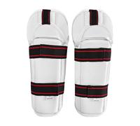 Protège-tibias rembourrés épais et réglables avec bande élastique pour boxe, sparring, karaté, Muay Thai, MMA, sports