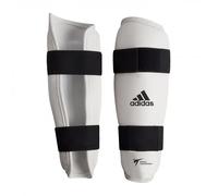 Protège-tibias Taekwondo adidas WTF Blanc S
