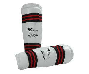 Protège-tibias Taekwondo réconnu WT Kwon Evolution Blanc XS
