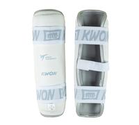 Protège-tibias Taekwondo réconnu WT Kwon KSL Blanc XL