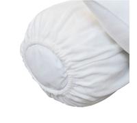 Protège traversin molleton 160 gr/m² fermeture élastiques 140 cm - Blanc - Terre de Nuit