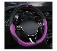 Protege Volant Accessoires D'intérieur Voiture Housse Volant en Cuir Artificiel Souple Antidérapant 38 Cm avec Aiguilles Et Fil Housses(Mauve)