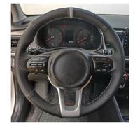 protège Volant Couverture Volant Voiture Personnalisée Enveloppe Direction Automatique pour Kia pour Rio Rio5 K2 pour Picanto Matin 2017-2019 Couvre Voiture(Brun)