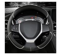 Protege Volant Housse De Volant De Voiture en Cuir PU, 38cm, pour Suzuki, pour SX4, pour S-Cross 2013, 2014, 2015, 2016, 2017, 2018, 2019 Couvre Volant (Couleur : Blanc)