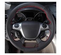 protège Volant Housse Volant Cuir Artificiel pour Ford pour Focus 3 2012-2014 pour C-Max 2011-2014 pour KUGA pour Escape 2013-2016 Lenkradbezug(Rouge)