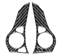 Protege Volant pour 9th Civic Coupé Sedan 2013-2015 Housses De Volant Ensemble De Panneaux en Fibre De Carbone Garniture Accessoires Intérieurs De Voiture(Noir)