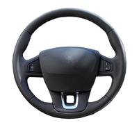 Protège-Volant pour Laguna 2008-2015 pour Samsung SM5 2009-2018 pour Latitude 2010-2015 Bricolage Couverture De Volant Voiture Personnalisée Couvre Volant Voiture(Bleu)