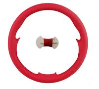 Protege Volant pour Lancer EX 10 pour Lancer X pour Outlander ASX pour Colt pour Pajero Volant Sport Housse De Volant De Voiture en Cuir Artificiel(Rouge)