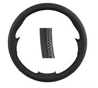 Protege Volant pour Lancer EX 10 pour Lancer X pour Outlander ASX pour Colt pour Pajero Volant Sport Housse De Volant De Voiture en Cuir Artificiel(White Line)
