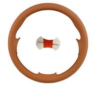 Protege Volant pour Lancer EX 10 pour Lancer X pour Outlander ASX pour Colt pour Pajero Volant Sport Housse De Volant De Voiture en Cuir Artificiel(Orange)