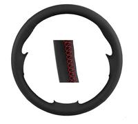 Protege Volant pour Lancer EX 10 pour Lancer X pour Outlander ASX pour Colt pour Pajero Volant Sport Housse De Volant De Voiture en Cuir Artificiel(Red Line)