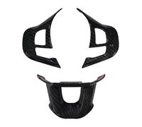 Protege Volant pour Peugeot 2008 208 308 2014-2018 Housse Volant Voiture Cadre Autocollant Garniture Panneau Décoration Intérieure en Fibre Carbone(Carbon Fiber)