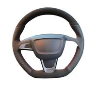 Protège-Volant pour Seat pour Ibiza(6J)(FR/Cupra) 2015 pour MII Tresse Couverture De Volant Voiture(Black)