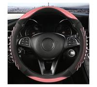 Protège-Volant Segmenté Housse de Volant en nid d'abeille tridimensionnelle, Housse en Cuir Durable avec Doublure antidérapante Universelle 14.5-15 Pouces(Pink)