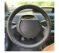 Protégé Volant Voiture Housse Volant en Cuir Perforée Microfibre Noire Personnalisée pour Citroën pour Triumph Old C4 pour C-Quatre 2007-2009 Respirant Couvre(Blanc)