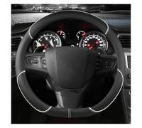 Protégé Volant Voiture Housse Volant en Forme D pour Citroen C3 C3-XR 2015-2019 C4 2016-2019 pour Peugeot 408 2014-2019 pour Traveller 2016-2019 Antidérapant Couvre Volant(Blanc)