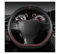 Protégé Volant Voiture Housse Volant en Forme D pour Citroen C3 C3-XR 2015-2019 C4 2016-2019 pour Peugeot 408 2014-2019 pour Traveller 2016-2019 Antidérapant Couvre Volant(VIN Rouge)