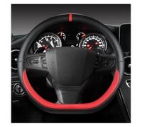 Protégé Volant Voiture Housse Volant en Forme D pour Citroen C3 C3-XR 2015-2019 C4 2016-2019 pour Peugeot 408 2014-2019 pour Traveller 2016-2019 Antidérapant Couvre Volant(Rouge)