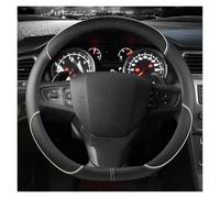 Protégé Volant Voiture Housse Volant en Forme D pour Citroen C3 C3-XR 2015-2019 C4 2016-2019 pour Peugeot 408 2014-2019 pour Traveller 2016-2019 Antidérapant Couvre Volant(Beige)