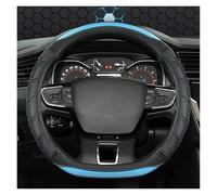 Protégé Volant Voiture Housse Volant Type D pour Citroen C3 II III 2009-2019 2020 pour AIRCROSS 2017 2021 pour Berlingo 3 C4 pour Picasso 2 Respirant Couvre(Bleu)