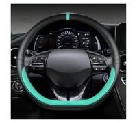 Protégé Volant Voiture Housse Volant Voiture en Cuir PU Forme D Accessoires D'intérieur pour Hyundai pour Ioniq 2016 2017 2018 2019 2020 2021 2022 Respirant Couvre(Vert)