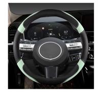 Protégé Volant Voiture Housse Volant Voiture en Cuir PU pour Hyundai pour Sonata 10e Et 11e 2023-2025 pour Kona pour Tucson Respirant Couvre(Vert)