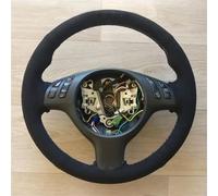 Protege Volant Voiture Pour BMW E46 M3 E39 330i 540i 525i 530i 330Ci 2001 2002 2003 Housse Volant Voiture En Daim Noir Caches Volant Protecteur(Light blue thread)