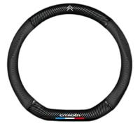 Protege Volant Voiture pour Citroen Saxo VTS C2 VTS C4 VTS, Couvre Volant Autoaccessoires Voiture Intérieur Diamètre 37-38cm Prévenir Le Vieillissement,Black-D