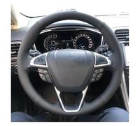 Protégé Volant Voiture pour Ford pour Mondeo pour Fusion 2013-2019 pour Edge 2015-2019 Personnalisez La Housse Volant Voiture en Cuir DIY(Bleu Clair)