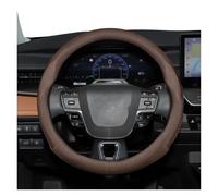 Protégé Volant Voiture pour Toyota pour CHR pour RAV4 pour Yaris pour Auris pour Corolla pour Avensis pour Camry pour Sienna Housse Volant 37-38,5 Cm Respirant Couvre(Punch Mocha)