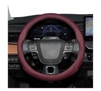 Protégé Volant Voiture pour Toyota pour CHR pour RAV4 pour Yaris pour Auris pour Corolla pour Avensis pour Camry pour Sienna Housse Volant 37-38,5 Cm Respirant Couvre(Punch Red)