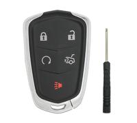 Protéger la clé Couvercle de Remplacement pour Porte-clés, Compatible avec Cadillac ATS CTS CT6 XT4 XT5 XT6 XTS SRX 2014 - 2020, Coque boîtier Porte-clé d'entrée sans clé HYQ2AB