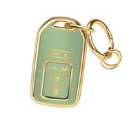 Protéger la clé FT FUNTOR Coque de clé pour Honda Accord Civic CRV Pilot Ridgeline 2015-2022, Protection en TPU qualité supérieure avec Porte-clés métal et Tournevis, Coque Fine à 4 Boutons (Rose)