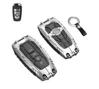 Protéger la clé Heavy Key Fob Cover for Ford, Case Fits for F150 Explorer Fusion Escape Edge Expedition Full Protection - F550 Bronco Maverick Mustang Keychain Accessories (Black, 4 Buttons)