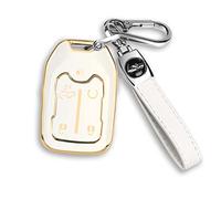 Protéger la clé Mild East Coque pour Porte-clés GMC avec pour Chevy Silverado et Sierra Terrain Acadia 1500 2500HD 3500HD 5 Boutons en TPU